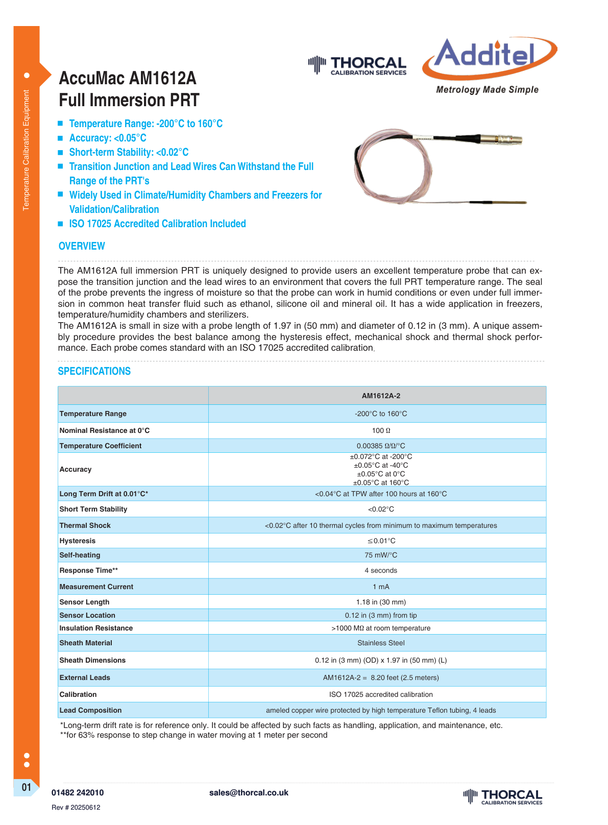 AccuMac AM1612A datasheet &ndash; page 1